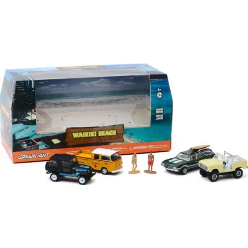 GreenLight 1:64 Waikiki Beach Summer alloy toy car toys for children diecast model car Birthday gift