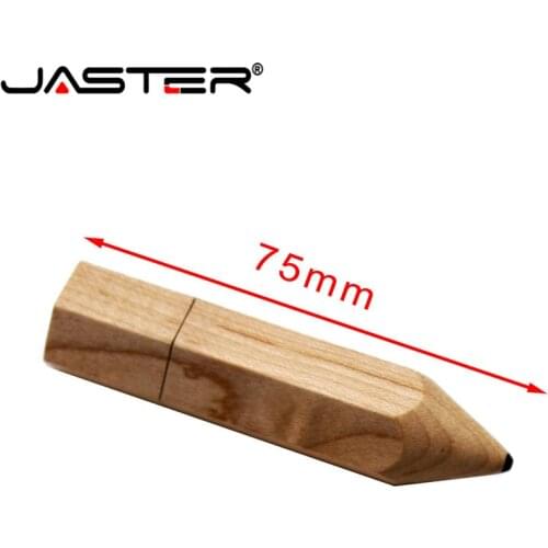 JASTER new creative wooden pencil usb 2.0 flash drive pendrive 4GB 64GB 16GB 32GB 64GB pen memory stick wedding gift