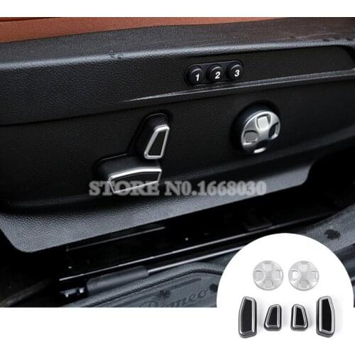 ABS Inner Car Seat Adjustment Button Trim Cover 6pcs For Alfa Romeo Giulia 2017-2020 Car accesories interior Car decoration