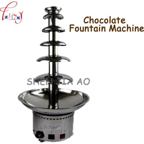 Commercial Stainless Steel 6 Layer Chocolate Fountain Machine DIY Chocolate Hot Pot Chocolate Flying Machine 110/220V 1PC