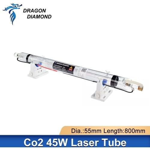 DRAGON DIAMOND 45-50W Co2 Laser Tube Length 808 MM Laser Engraver Diameter 50 MM For co2 Laser Engraving Cutting Machine