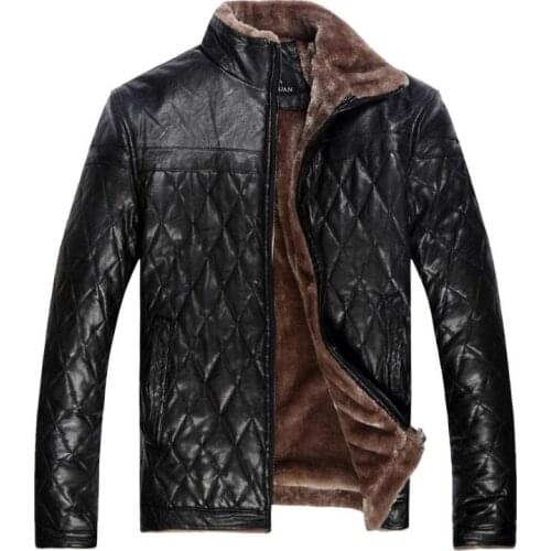 Hot 2020 New Plus Size High Quality Brand Outerwear Mens Business Casual Leather jacket Men Winter Fashion Fur Coats XL-5XL