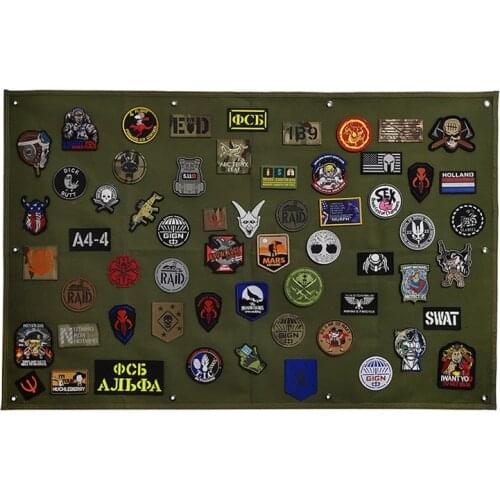 Patch Storage Display Board Military Collection Armband Finishing Cloth Badge Poster Armor Background DIY Nylon Wall Hanging