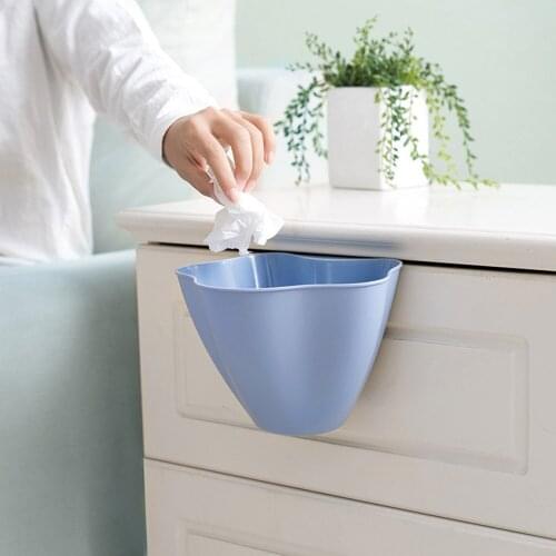 Newly Kitchen Cabinet Door Hanging Trash Garbage Bin Can Rubbish Container Top Household Cleaning Tools Waste Bins Accessories