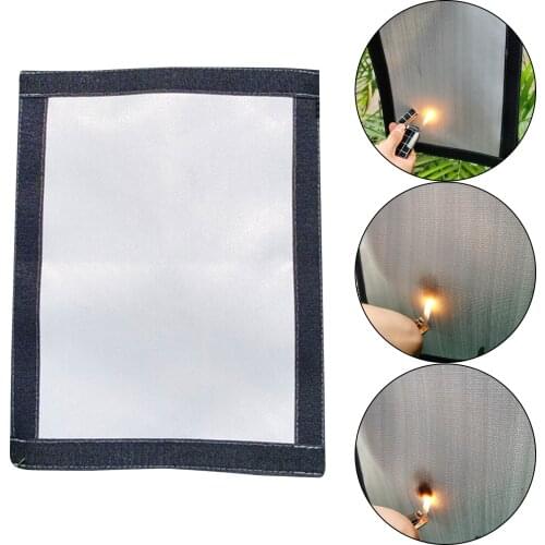 Camping Fireproof Cloth Anti-scalding Tent Protector Stove Jack Fire Resistant Chimney Pipe Vent Welding Blanket 32x25cm