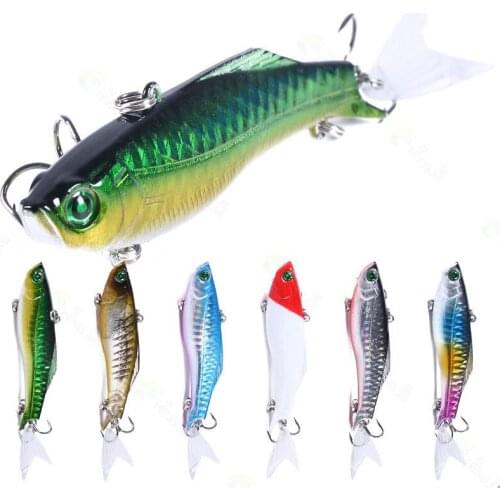 Sinking VIB Fishing Lure 8cm 22.5g Hard Plastic Artificial Vibration Winter Ice Jigging Pike Bait Trout Crankbait Fishing Tackle