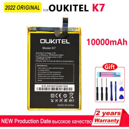 100% Original 10000mAh K7 Battery For Oukitel K7 Phone High quality Batteries With Tools+Tracking Number