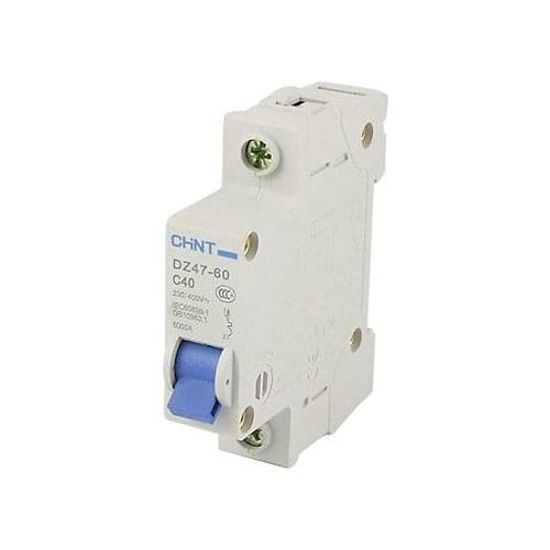 Plastic Shell DZ47-60 40A 1P MCB Mini Circuit Breaker