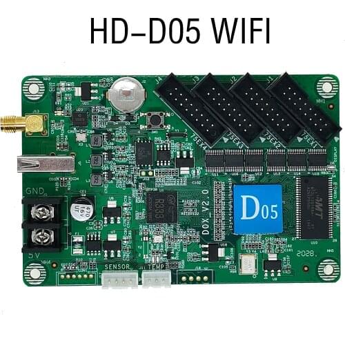 HUIDU D05 D06 D15 D35 C15C C35, RGB full-color LED Display Wireless Controller, With WIFI, Support P3/P4/P5/P6/P7.62/P8/P10 Card