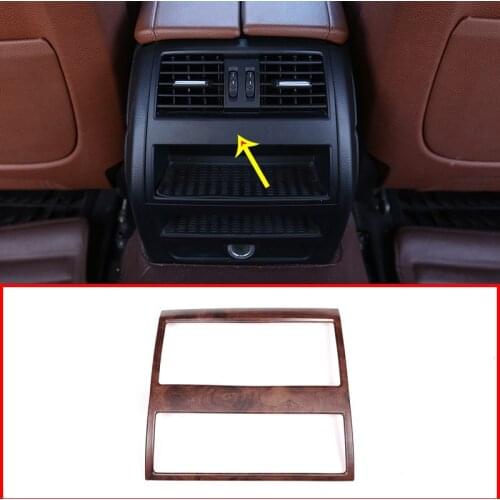 Rose Wood Grain For BMW 5 Series f10 520 525 2011-2016 ABS Rear Air Conditioning Vent Frame Trim