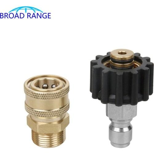 Hose Adaptor G3/8 QuickConnect M22x14 Gun Joint Car Washer Accessory /M22 14MM/15MM Swivel Adaptor With 1/4 Inch Quick Plug And