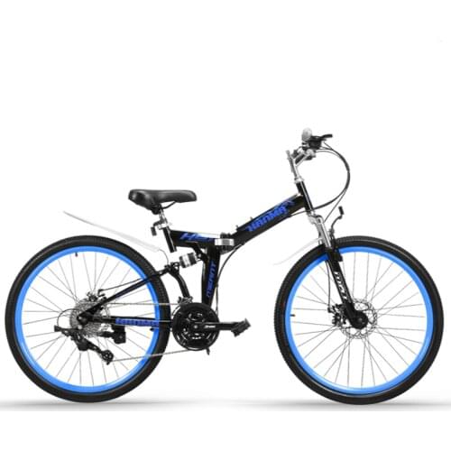 Meant folding mountain bike double disc brake double shock absorption 24-inch 26-inch student adult male and female variable spe