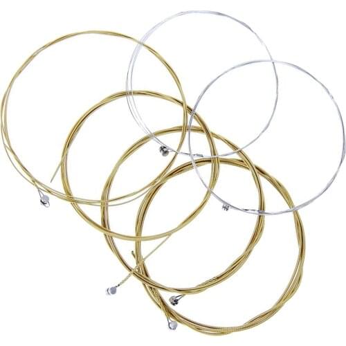 6pcs 34inch Acoustic Guitar String Guitar Strings Replacement Part in Bulk 011-052