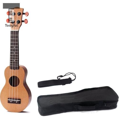 Tooyful 17inch Ukulele Pocket Travel Hawaii Guitar for Kids Beginners Student Adults Player with Bag