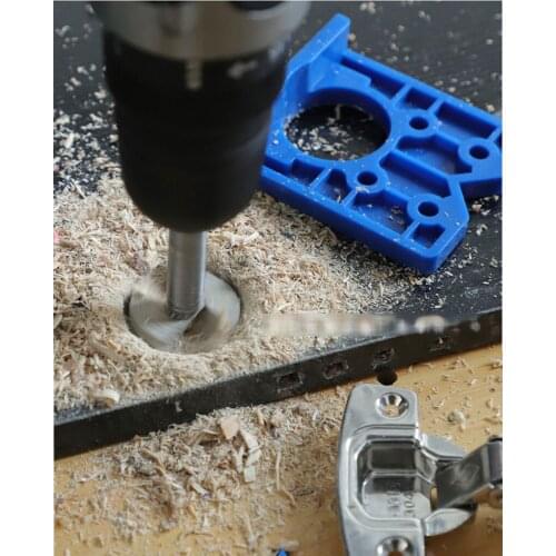 35mm Hinge Jig Hinge Installation Wood Drill Guide Locator Hinge Hole Opener Boring Furniture Door Cabinets Tool For Car