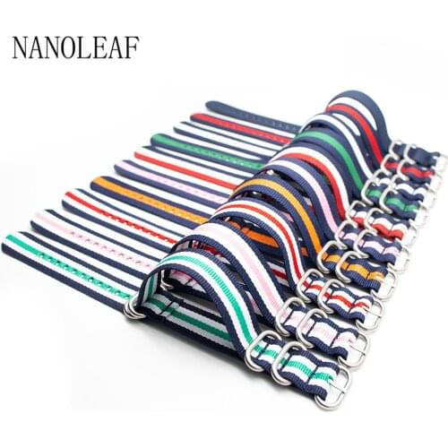 Military Ballistic Nylon Watch Strap for NATO ZULU Style 18/20/22/24MM Wristband with Stainless Steel Buckle 29 Colors Options