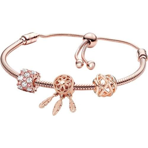 BRACE CODE Rose Gold Ladies Bracelet, Fashion Jewelry, Brand Women Bracelet Gifts Direct Shipment