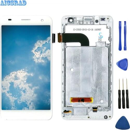 5.0" Original For Fly FS514 Cirrus 8 LCD Display And Touch Screen Assembly With Frame For FLY FS 514 Repair Phone Part + Tape