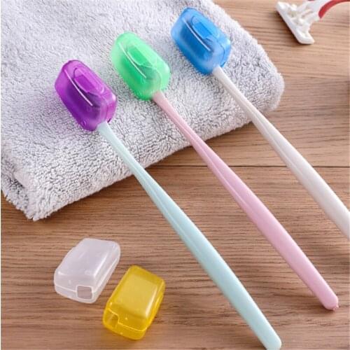 1Pc Plastic Toothbrush Case Cover Travel Hiking Camping Portable Brush Cap Protective Sleeve Toothbrush Holder Protect