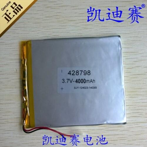 3.7V4000mAh polymer lithium battery 428798 Tablet PC, notebook and other general-purpose batteries Rechargeable Li-ion Cell Rech