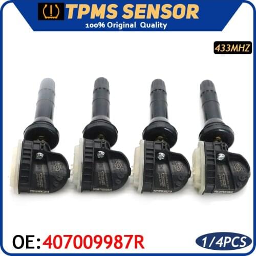 433MHz TPMS Tire Pressure Monitor Sensor 407009987R For Lada Xray Renault Captur Dacia Sandero Dokker Duster Lodgy Logan