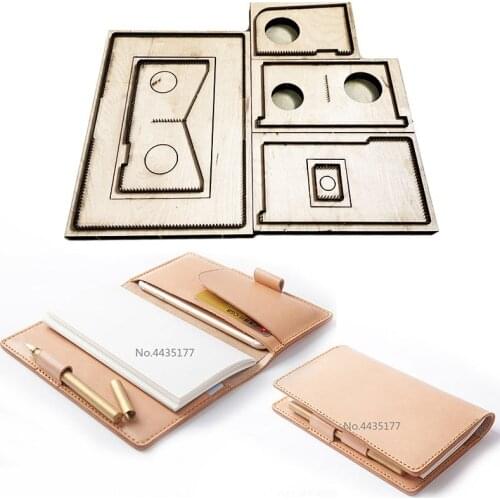 5pcs/set New Japan Steel Rule Leather Die Cut Mould Punch Tool For DIY business type A5 notebook Journal leathercraft Tool Set