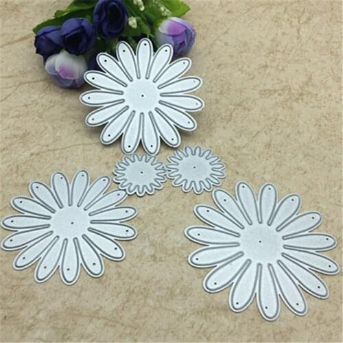 5 Pcs Craft Dies FlowerMetal Cutting die keychain shaker Heart Paper Key Chain Scrapbook Paper Craft Card Punch Art Knife Cutter