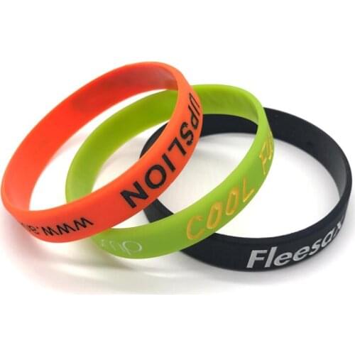 Free1 color logo Free DHL/EMS Shipping Customized Silicone Wrist Bands