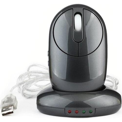 New10m Ergonomic 2.4GHz 14inch/s Gaming Wireless Mouse Mice with 3 Ports USB Hub Charging Dock ABS Computer Accessories hot