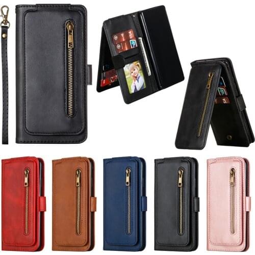 Zipper Wallet Purse Case For Huawei Mate 30 P30 P20 Mate 20 Pro Flip Leather Phone Cases For Huawei P20 Lite Honor 8A 10 20 Lite