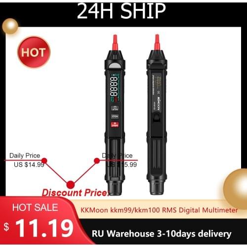 KKMoon kkm99/kkm100 RMS Digital Multimeter Large Screen High Definition 1Hz~10MHz Intelligent Multimeter True Mini Portable