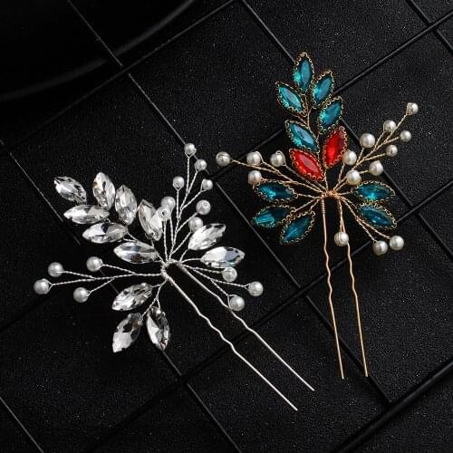 Handmade Crystal Flowers Ribbon Bridal Headband Tiara Crown Pearl Wedding Hair Accessories Elegant Rhinestone Women Head Pieces