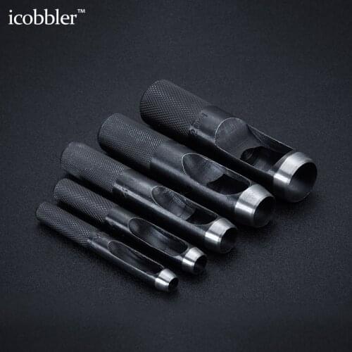 Round Steel Chisel Leather DIY Craft Hollow Puncher Leather Strap Gasket LeatherCraft Puncher Large Size 10 Mm -25 Mm