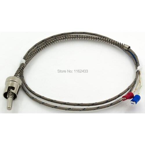 FTARS02 K E J type 1m metal screening cable 11.5mm hole diameter adjustable bayonet cap thermocouple temperature sensor