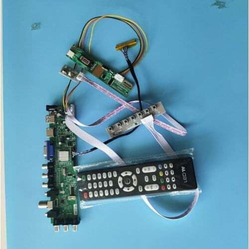 Kit For LTN150XB-L02-G/LTN150XB-L01 1024X768 30pin Digital HDMI remote DVB-T 1 CCFL LCD TV VGA USB AV Panel Controller board 15"