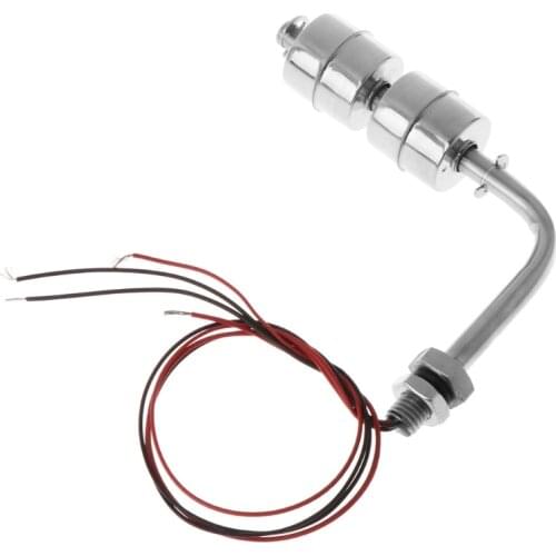 Stainless Steel Right Angle Water Level Sensor Liquid Float Switch Tank Pool 10W