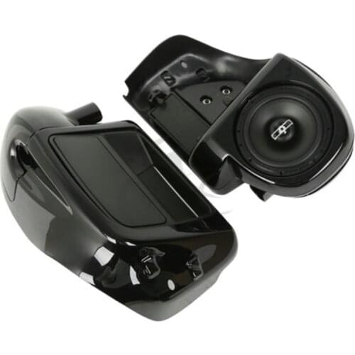 Motorcycle Lower Vented Leg Fairing 6.5" Speakers Box Pods For Harley Touring Street Glide Road Glide Road King 2014-2021