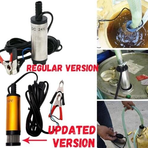 DC 12V/24V Fuel Water Oil Car Camping Fishing Submersible 12 L/min Transfer Pump 8500r/mini