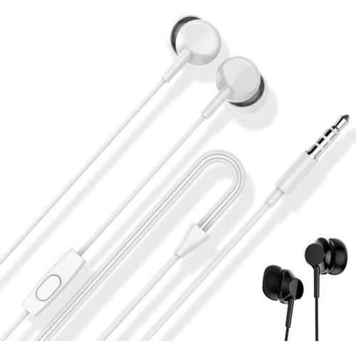 Portable Wired Earphone M16 Bass Stereo Sound With Microphone 3.5MM interface Music Earphones Earpiece For Xiaomi iPhone Samsung