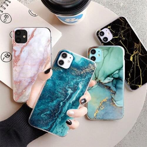 Marble Crack Clear Phone Cases For iPhone 12 Mini 11 Pro Max 5 5S SE 2020 XS Max XR X 10 6 6S 7 8 Plus Silicone Case Back Cover