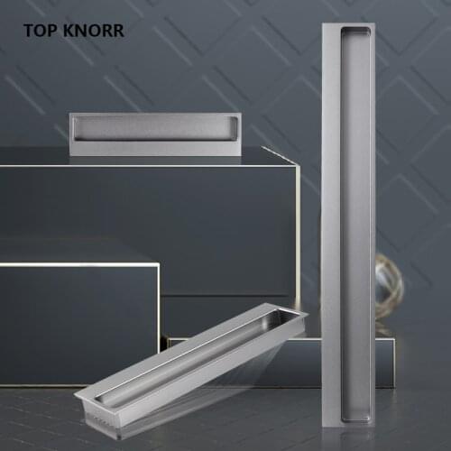 Hide drawer handle Hide built-in pull handle Closet Sliding door Sliding door Aluminum Frosted Black Premium Grey Champagne colo