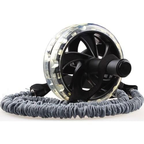 1PC Pull Rope Ab Roller for Exercise Stretch Waist Abdominal Exercise Abdominal Muscles Slimming Equip Roller