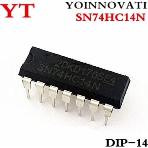 100pcs/lot SN74HC14N SN74HC14 74HC14 14-DIP IC Best quality