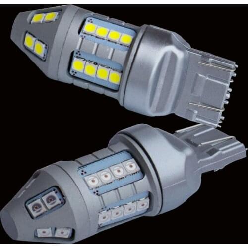 2PCS NEW Super Bright T20 7443 7515 W21/5W 30 SMD 3030 LED Auto Brake Lamp 21/5W Car Daytime Running Light Turn Signals Bulb 12V