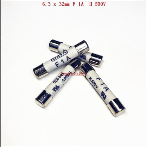 2pcs/Lot 6.3 x 32mm F 1A H 500V SIBA Ceramics Fuses DMI-Fuse 7006563 189 020