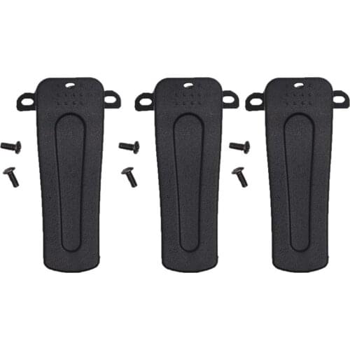 3Pcs Belt Clip with Screw for H-777 H777 Walkie Talkie Baofeng Radio BF-888S BF-666S BF-777S BF-999S 666S 777S 888S 999S