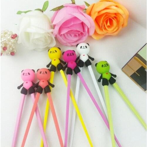300Pairs Learning Gift Helper for Chopstick Beginner Kids Children Training Chopsticks Silicone Cartoon Panda Chopsticks