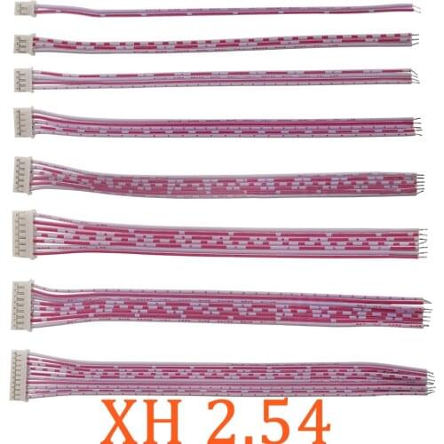 5/10Pcs XH2.54 Single Head Wire Cable Connector JST 2.54mm 2/3/4/5/6/7/8/9/10/11/12 Pin Female Connector Cable Length 10/20/30CM