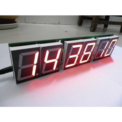 6 digital Count down timer digital clock for real life escape room game props led count down board