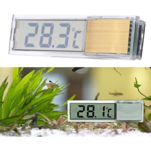Aquarium Thermometer Fish Tank Accessories External Transparent Liquid Crystal Display Digital Display Electronic Thermometer